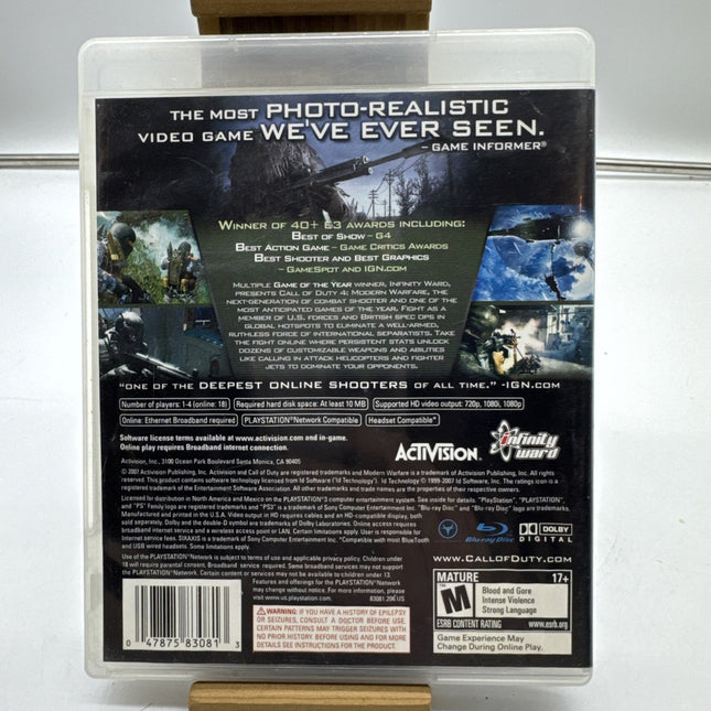 Call of Duty 4: Modern Warfare - Playstation 3 CIB