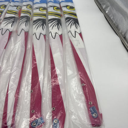 Lot Of 8 American Eagle Flag Style Single Line Kite Easy To Fly Children Kids