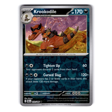 Krookodile Uncommon SV: Black Bolt 059/086 NM
