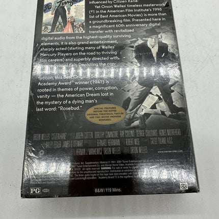 Citizen Kane VHS 1941, 2001 Orson Welles New SEALed ALTERNATE cover art