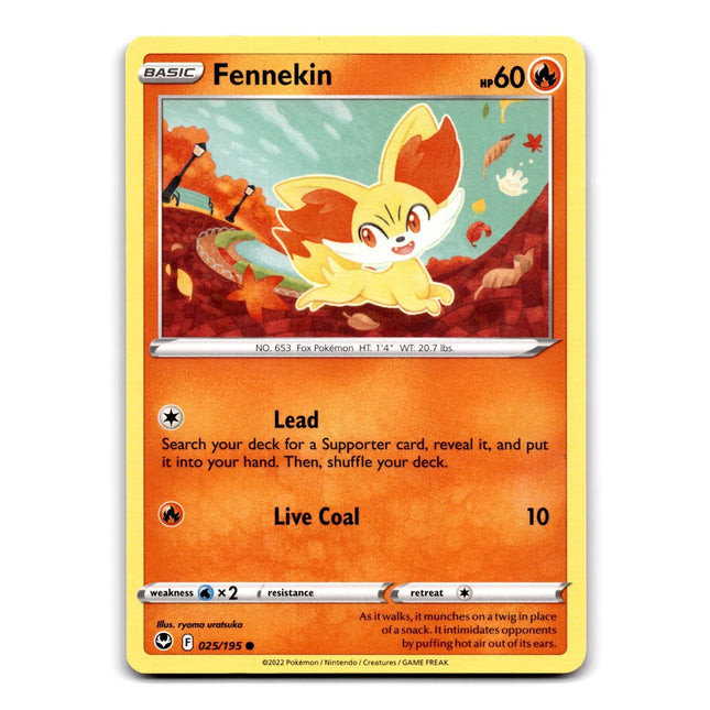 Fennekin Common SWSH12: Silver Tempest 025/195 NM