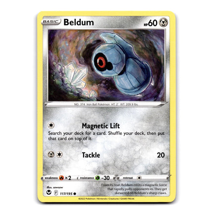 Beldum Common SWSH12: Silver Tempest 117/195 NM