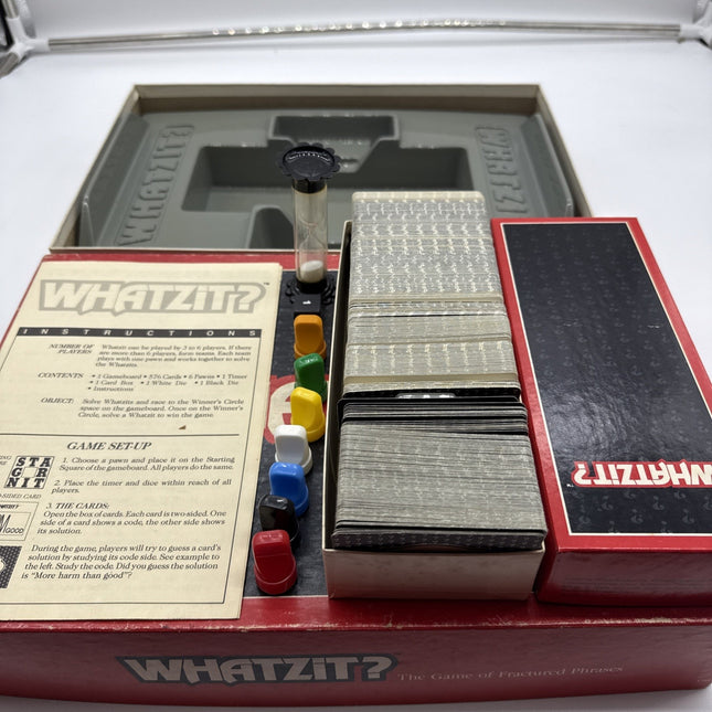 Vintage WHATZiT? Board Game, Milton Bradley 1987, Complete
