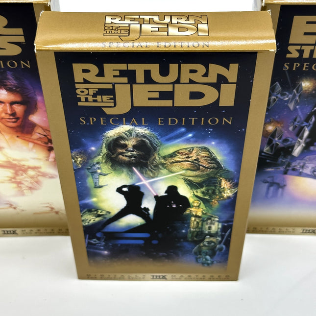 Star Wars Trilogy VHS 3-Tape Boxed Set THX Gold Special Edition 1997