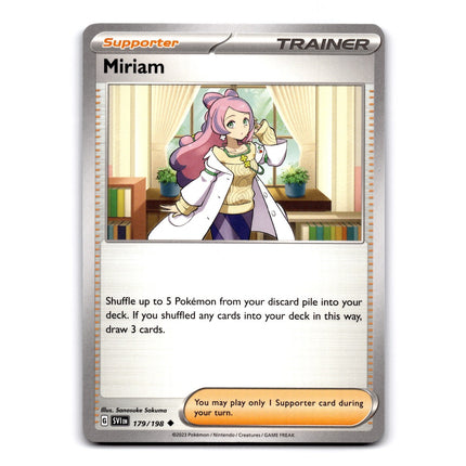 Miriam Uncommon SV01: Scarlet & Violet Base Set 179/198 NM