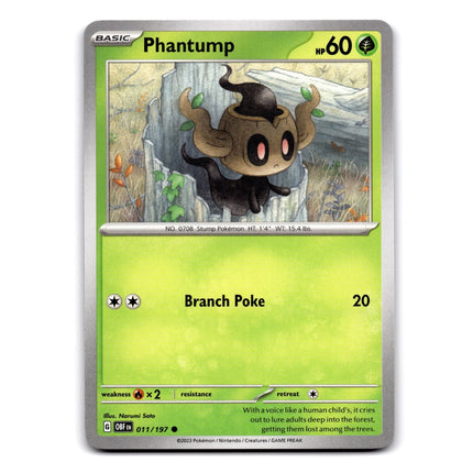 Phantump Common SV03: Obsidian Flames 011/197 NM