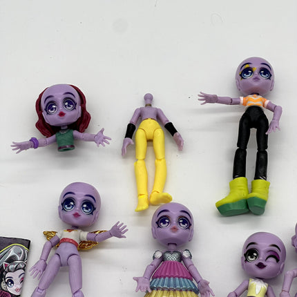 Lot Capsule Chix Surprise fashion dolls with outfits hair shoes etc etc