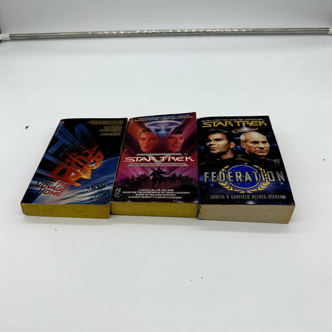 Star Trek Lot Of 3 Federation, The Final Frontier, The Voyage Home First print