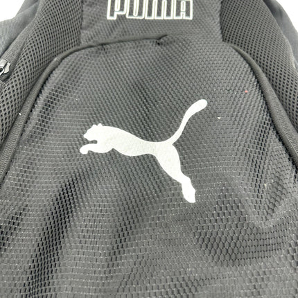 Black PUMA Backpack With two Side Drink Pockets, perfect gym bag, White Emblem