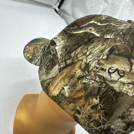 Vintage 90's Realtree Camo Snapback Hunting Hat Cap Youngan Tree Bark EUC