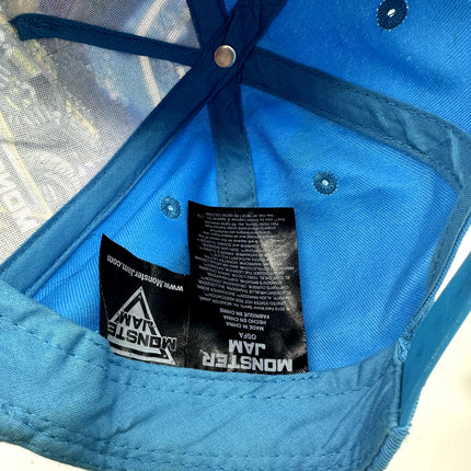 Kids Monster Jam Flat Brim Adjustable Hat Blue Grave Digger / Max D / Toro Loco