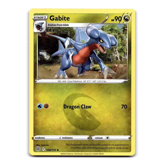 Gabite Uncommon SWSH09: Brilliant Stars 108/172 NM