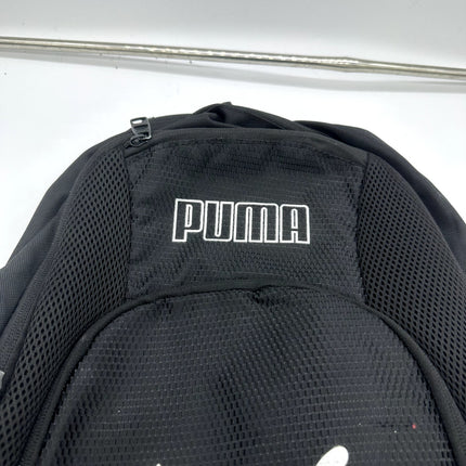 Black PUMA Backpack With two Side Drink Pockets, perfect gym bag, White Emblem
