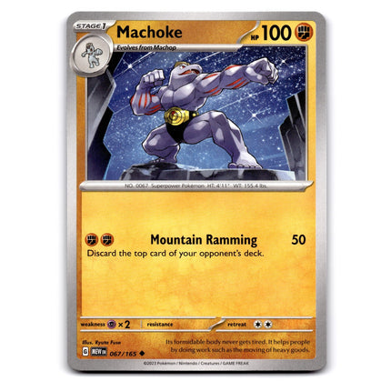 Machoke Uncommon SV: Scarlet & Violet 151 067/165 NM