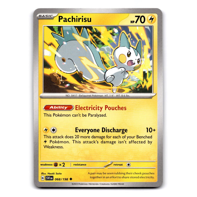 Pachirisu Uncommon SV01: Scarlet & Violet Base Set 068/198 NM