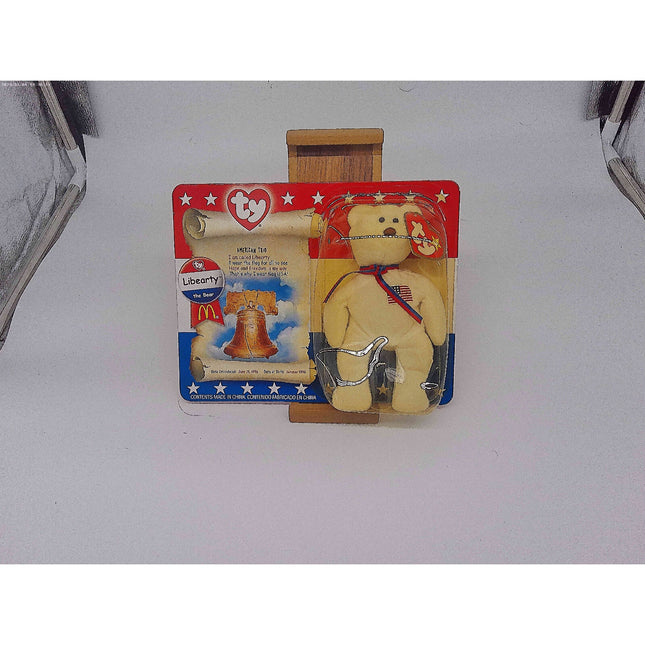 TY McDonald's Beanie Baby " Liberty the Bear 1996 SEALED