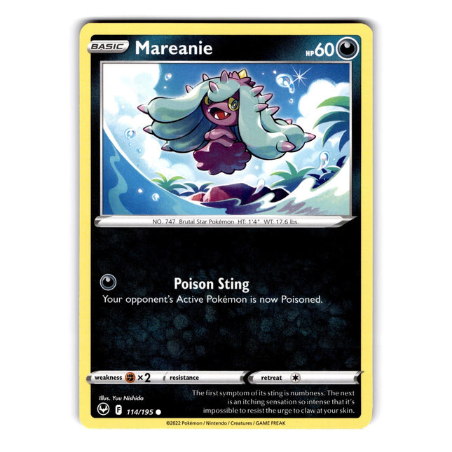 Mareanie Common SWSH12: Silver Tempest 114/195 NM