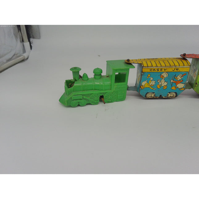 Vintage Marx Disneyland Express Tin Litho Toy Train Locomotive Disney Characters
