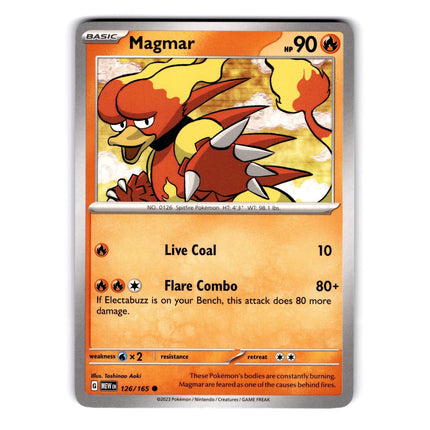 Magmar Common SV: Scarlet & Violet 151 126/165 NM