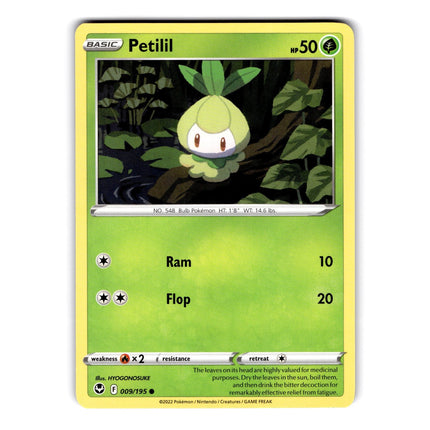Petilil Common SWSH12: Silver Tempest 009/195 NM