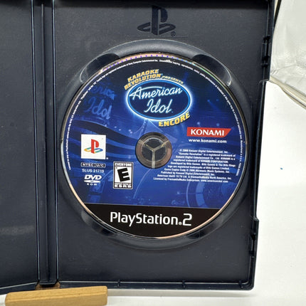 Karaoke Revolution Presents American Idol Encore PS2 Playstation 2 Tested & Work