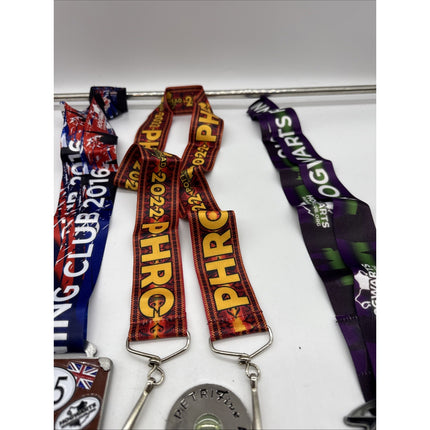 Harry Potter Hogwarts Running Club Race Medals Medallions W/ Lanyards Potterhead