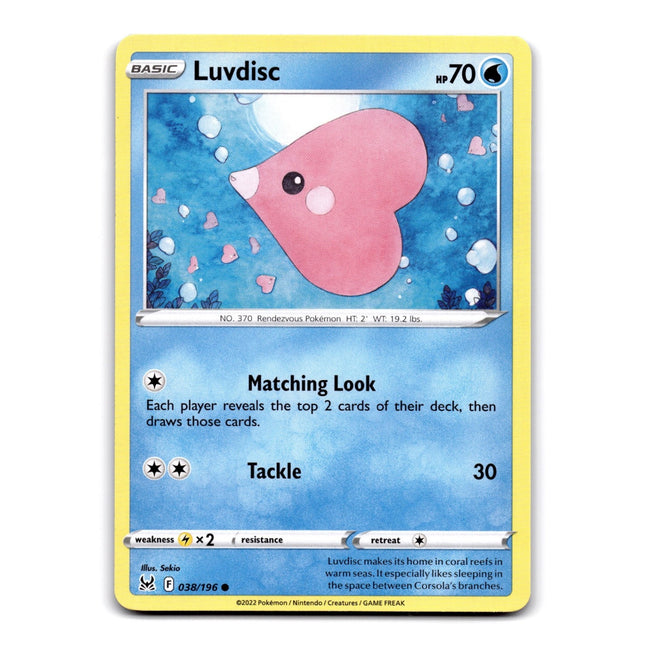 Luvdisc Common SWSH11: Lost Origin 038/196 NM