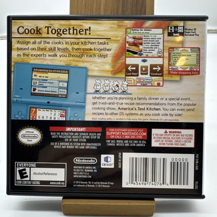 Nintendo DS America's Test Kitchen Let's Get Cooking - Complete in Box w/ Manual
