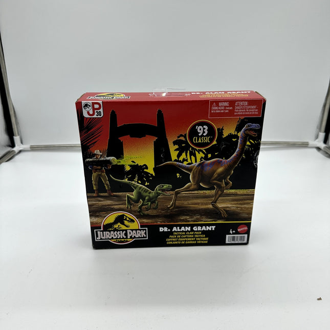 93 Classic Jurassic Park Dr. Alan Grant Dinosaur Figures Mattel MIB BOX
