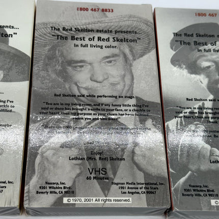 The Best Of Red Skelton 4 VHS Set 3 of 4 Brand New Factory Sealed