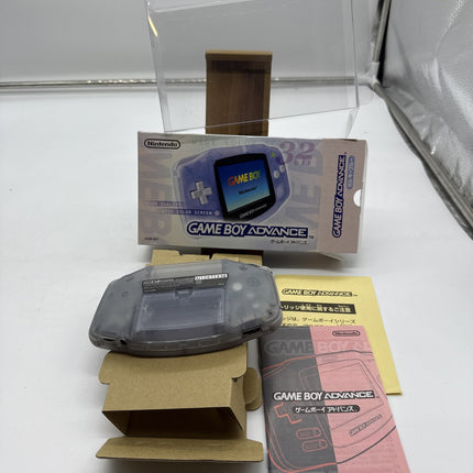 Nintendo Gameboy Advance GBA Console Milky Blue w/Box Tested Rare Japan Import