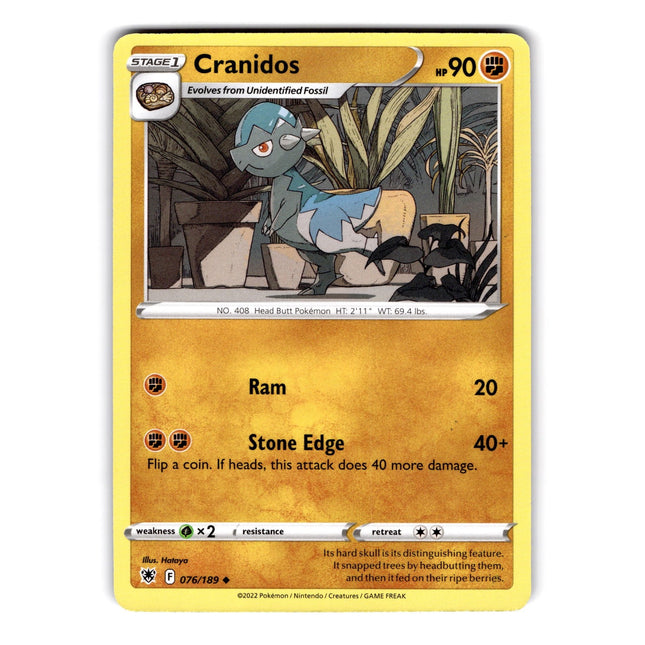 Cranidos Uncommon SWSH10: Astral Radiance 076/189 NM