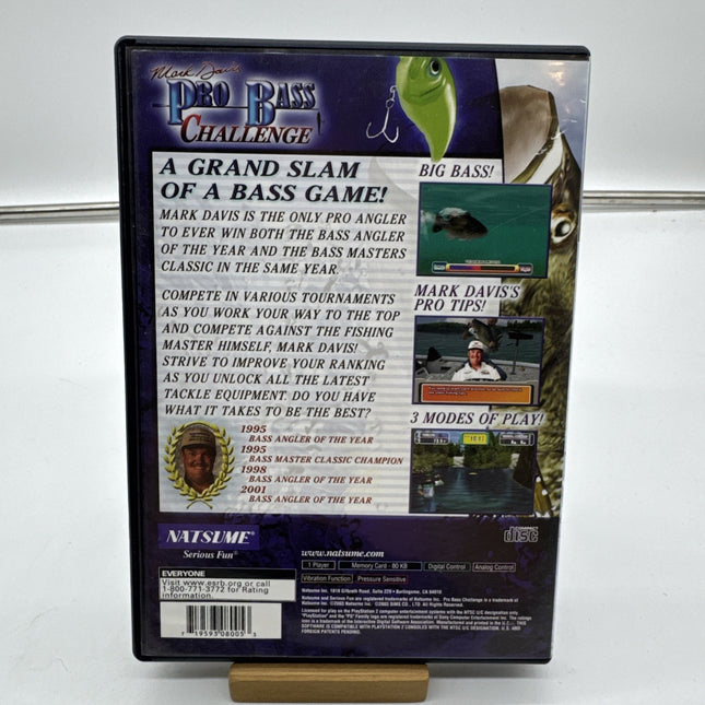 Mark Davis Pro Bass Challenge + Reg Card PS2 PlayStation 2 DD Complete CIB - ..