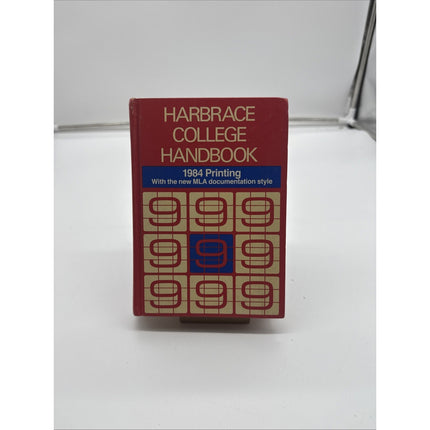 Harbrace College Handbook 1984 -1984 publication - Hardcover - VERY GOOD