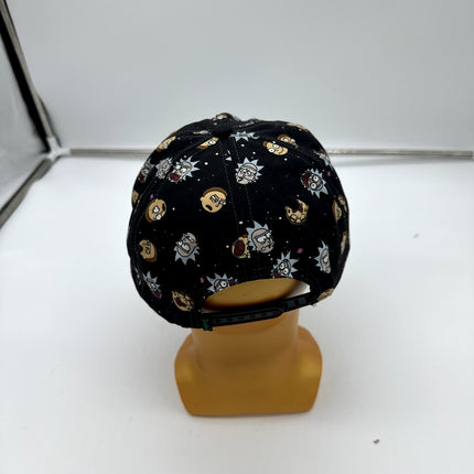 Rick N Morty Print black snapback hat, adjustable bioworld
