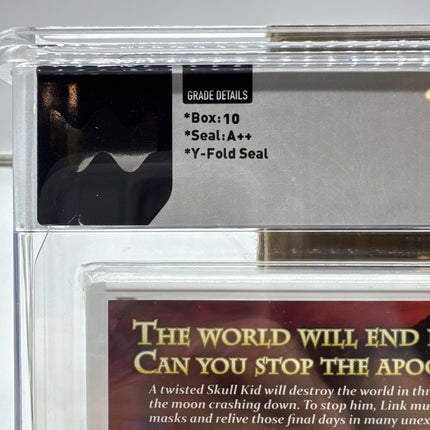 WATA 10 A++ THE LEGEND OF ZELDA MAJORAS MASK Nintendo Sealed 2015 Perfect Grade!