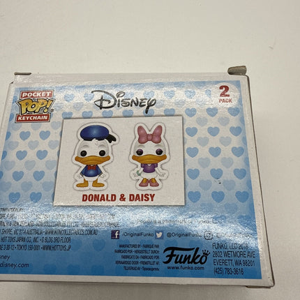 Funko Pocket Pop! Disney Donald & Daisy 2 Pack Vinyl Figure Keychains