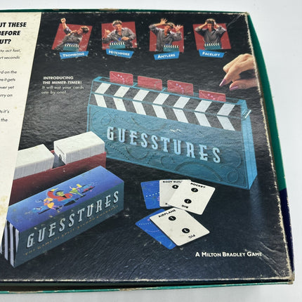Vintage Guesstures Charades Game by Milton Bradley 1990 Edition