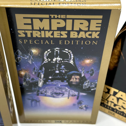 Star Wars Trilogy VHS 3-Tape Boxed Set THX Gold Special Edition 1997