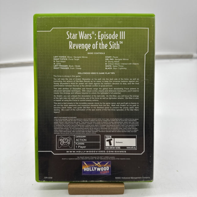 (Water Damage) Star Wars Episode III Revenge Of The Sith - Microsoft Xbox