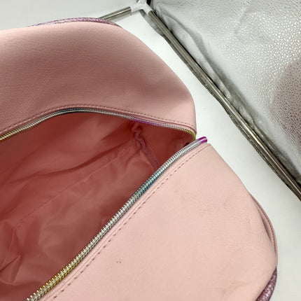 pink princess cat kitty duffle travel bag rainbow zipper