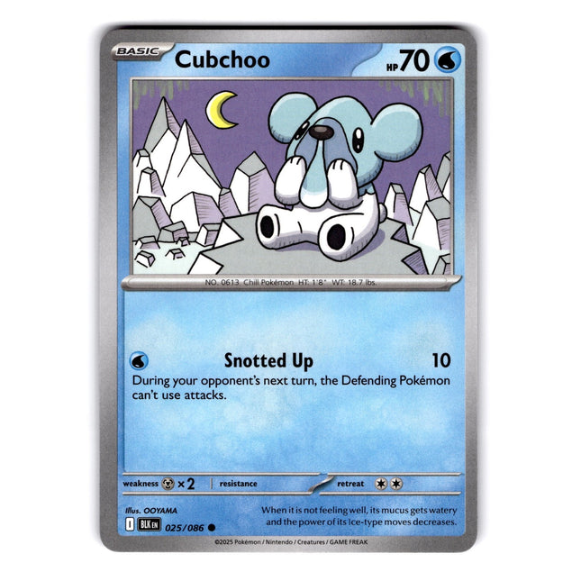 Cubchoo Common SV: Black Bolt 025/086 NM