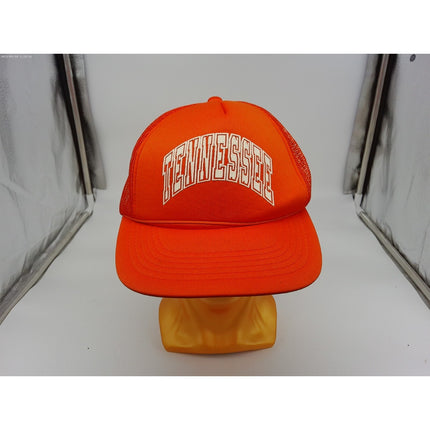 Vintage Youngan Trucker Hat Cap Tennessee Blaze Orange Foam Mesh Trucker Hunting