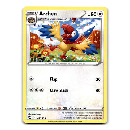 Archen Uncommon SWSH12: Silver Tempest 146/195 NM