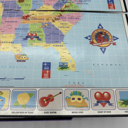 1993 Where in the USA is Carmen Sandiego? Board Game COMPLETE University Games