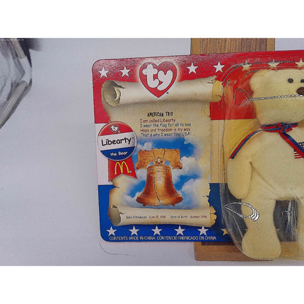 TY McDonald's Beanie Baby " Liberty the Bear 1996 SEALED