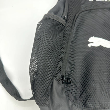 Black PUMA Backpack With two Side Drink Pockets, perfect gym bag, White Emblem