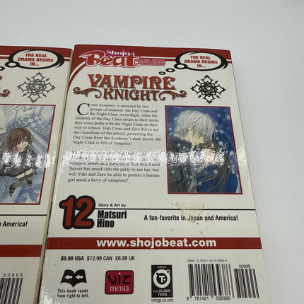 Vampire Knight Manga Lot Vol 3, 4, 8, 9, 11, 12 English Shojo Beat