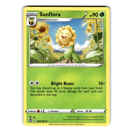 Sunflora Uncommon SWSH12: Silver Tempest 006/195 NM