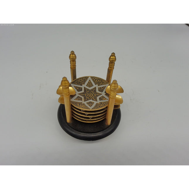 Set Of 5 Brass Vintage Personal Party Ashtrays Vintage Personal Small Ashtrays